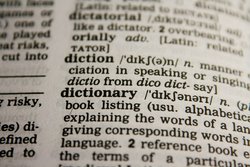 English dictionary's definition of 'dictionary' 