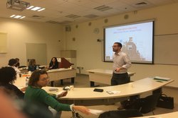 Academic delivers a workshop to fellow researchers