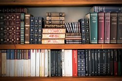Bookshelves filled with books